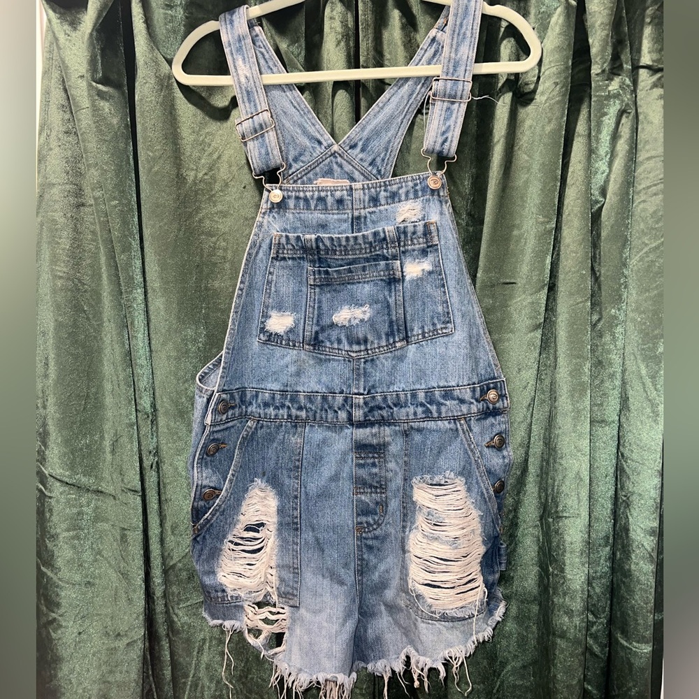 Furst of a Kind Vintage Distressed Vintage Disney Overalls